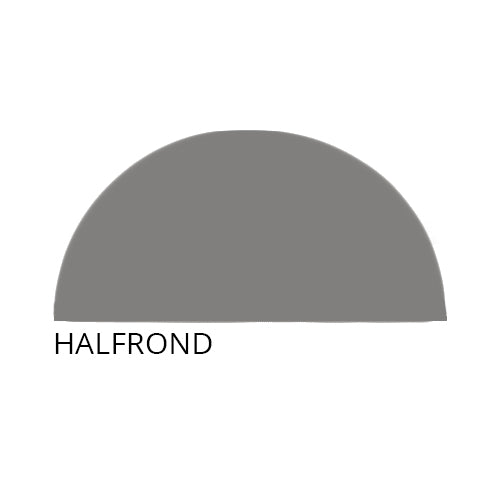 Blad halfrond 160cm kersen