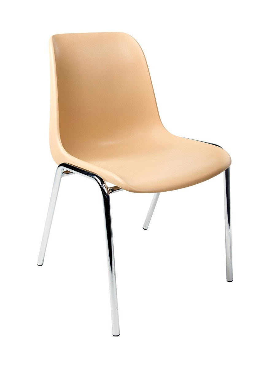 Kantinestoel KUIP-frame dikte 22 mm-Beige