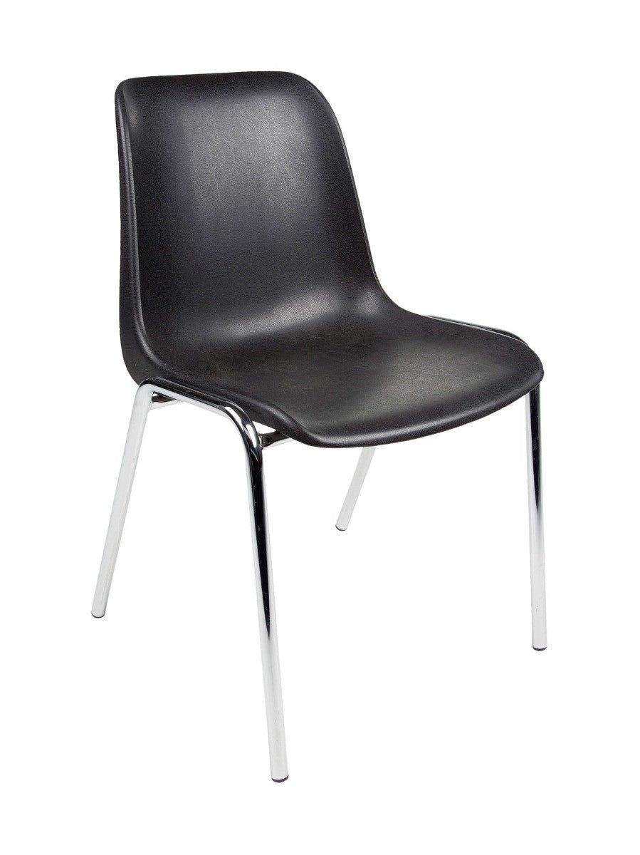 Kantinestoel KUIP-frame dikte 22 mm-Zwart