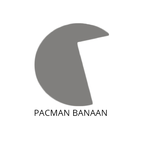 Aanbouwblad pacman banaan 120cm rechts kersen